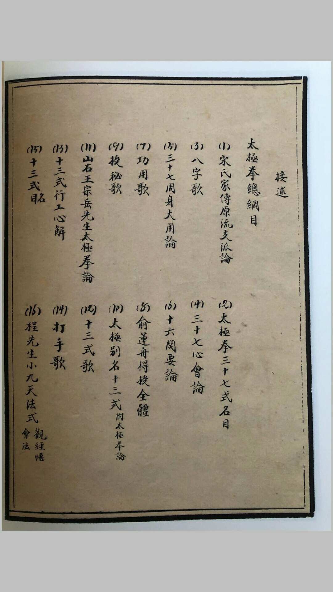 图片[2]-中华古籍网-专注古书收集《太极拳秘宗》总纲目（手抄本）-中华古籍网-专注古书收集中华古籍网-专注古书收集