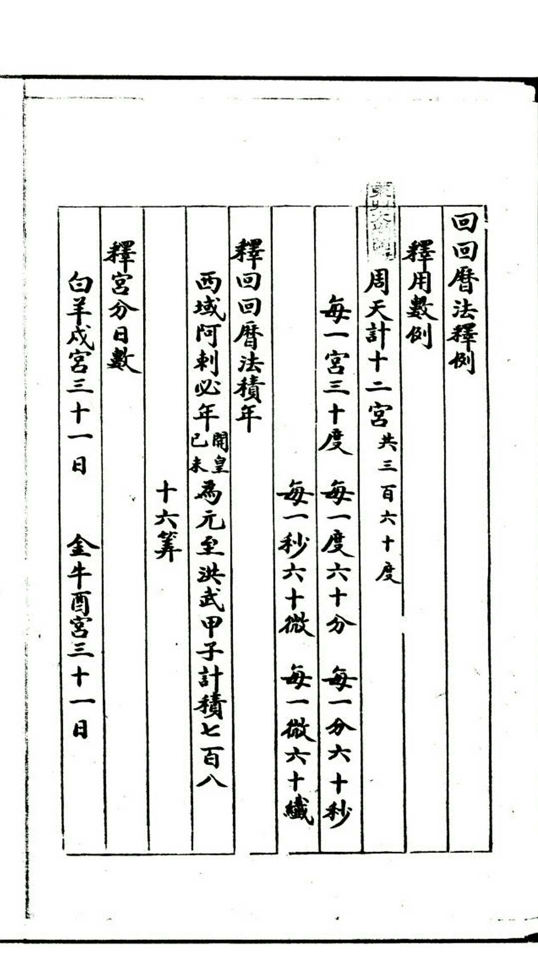 回回历法释例-中华古籍网-专注古书收集中华古籍网-专注古书收集