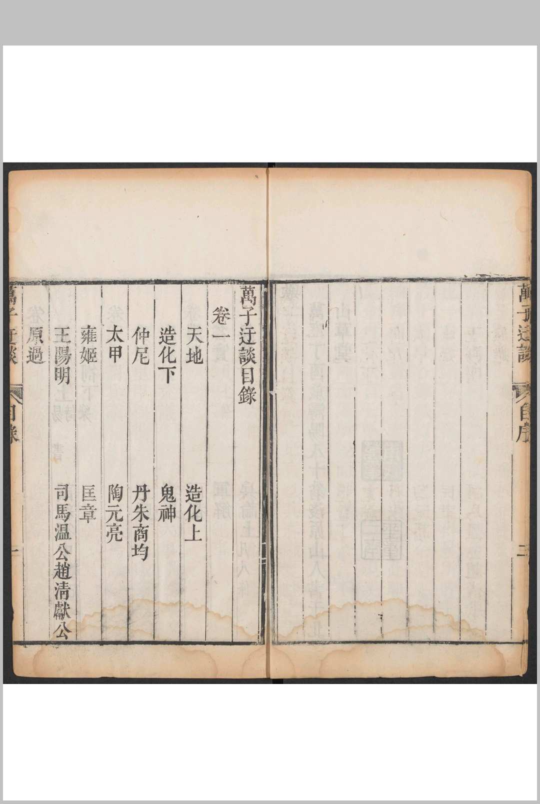 图片[3]中华古籍网-专注古书收集万子迂谈 八卷 万衣撰 万氏听瀑轩重刊本, 清乾隆22年中华古籍网-专注古书收集中华古籍网
