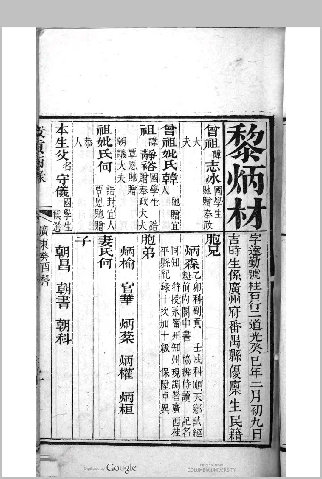 图片[6]中华古籍网-专注古书收集广东癸酉　科拔贡优贡齿录中华古籍网-专注古书收集中华古籍网