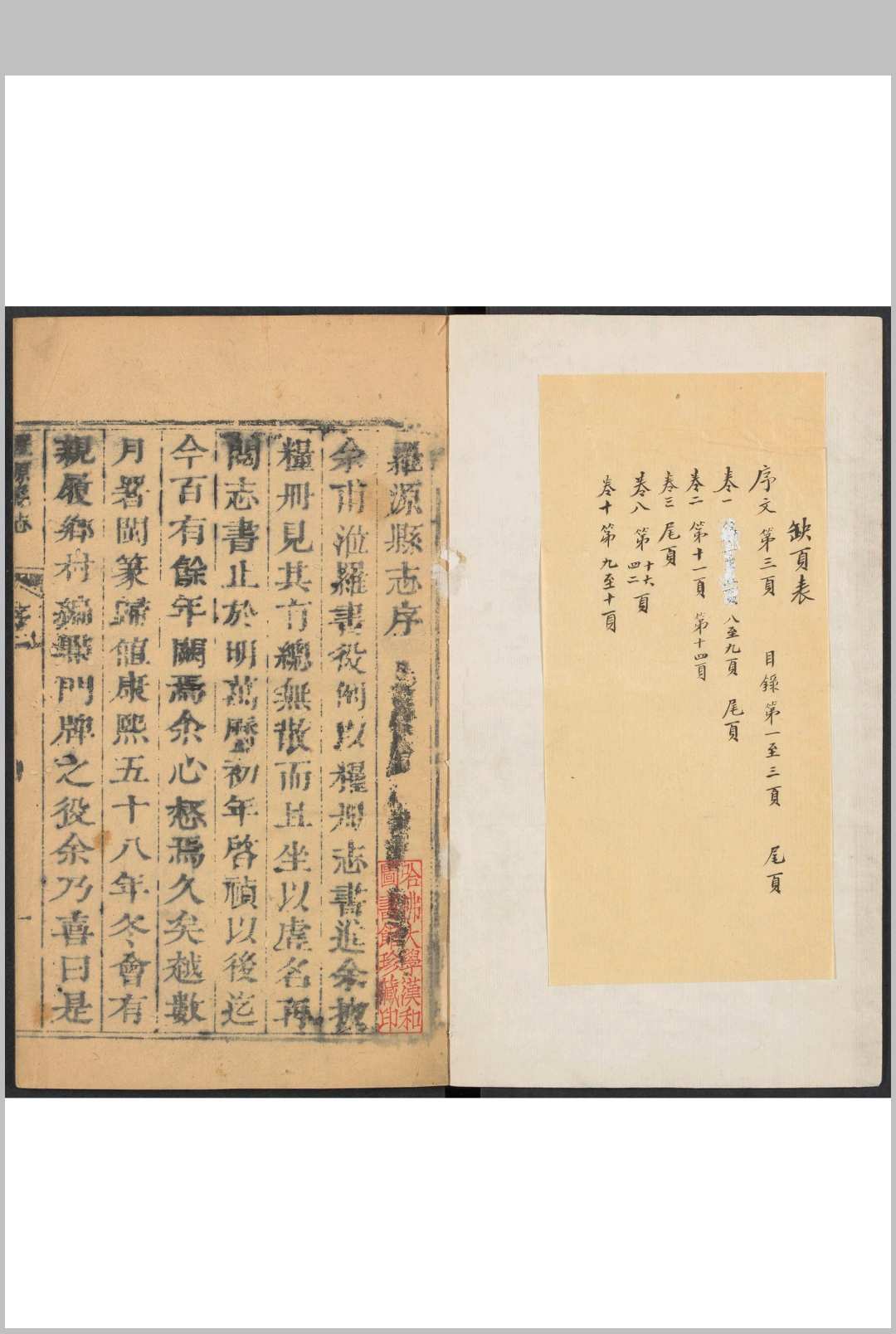 罗源县志 10卷 林乔蕃等纂  王楠修.康熙61年中华古籍网-专注古书收集中华古籍网