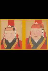 元后妃太子像册.七开.元代.佚名作.绢本设色中华古籍网-专注古书收集中华古籍网