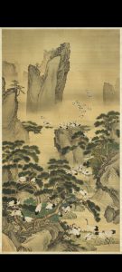 百鹤图轴.明.吕纪.绘.绢本设色.台北故宫博物院藏中华古籍网-专注古书收集中华古籍网