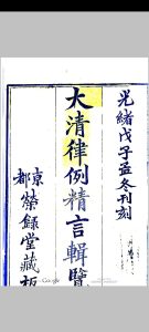 大清律例精言辑览中华古籍网-专注古书收集中华古籍网
