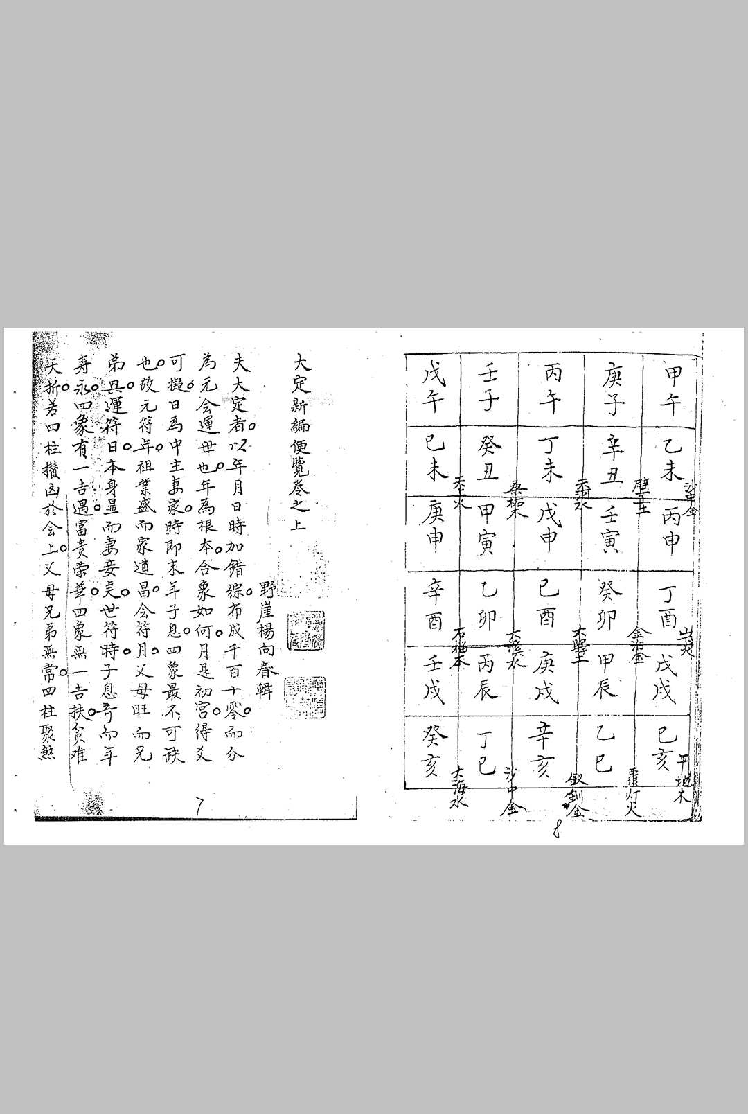 图片[9]-中华古籍网-专注古书收集大定神数新编便览-中华古籍网-专注古书收集中华古籍网-专注古书收集