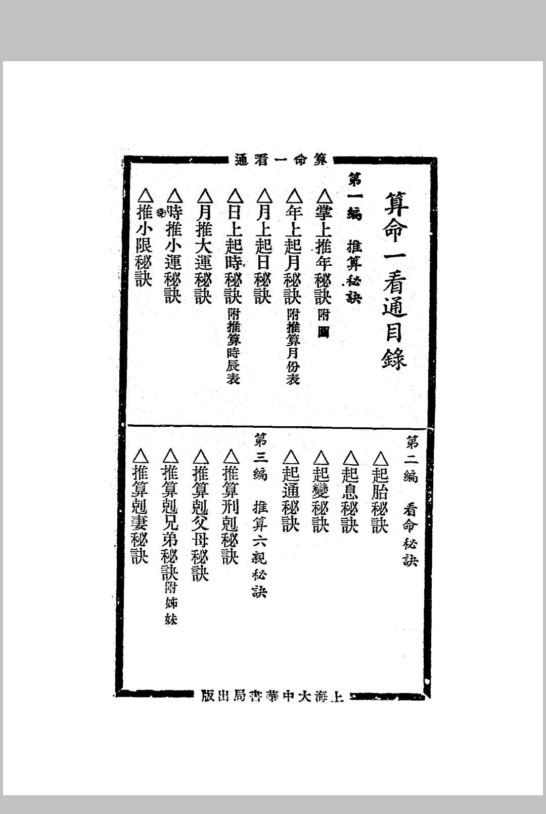 图片[3]中华古籍网-专注古书收集算命一看通.玄真子编著.民国二十四年[1935].大中华书局中华古籍网-专注古书收集中华古籍网