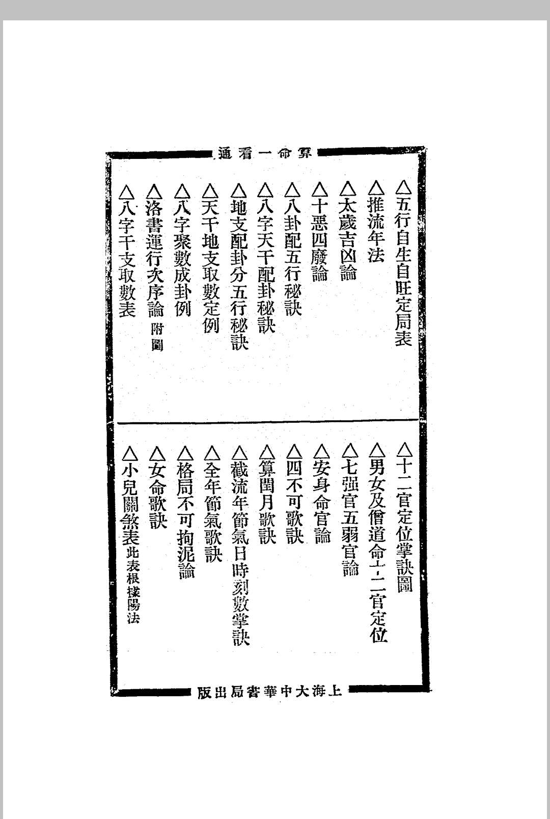 图片[4]中华古籍网-专注古书收集算命一看通.玄真子编著.民国二十四年[1935].大中华书局中华古籍网-专注古书收集中华古籍网