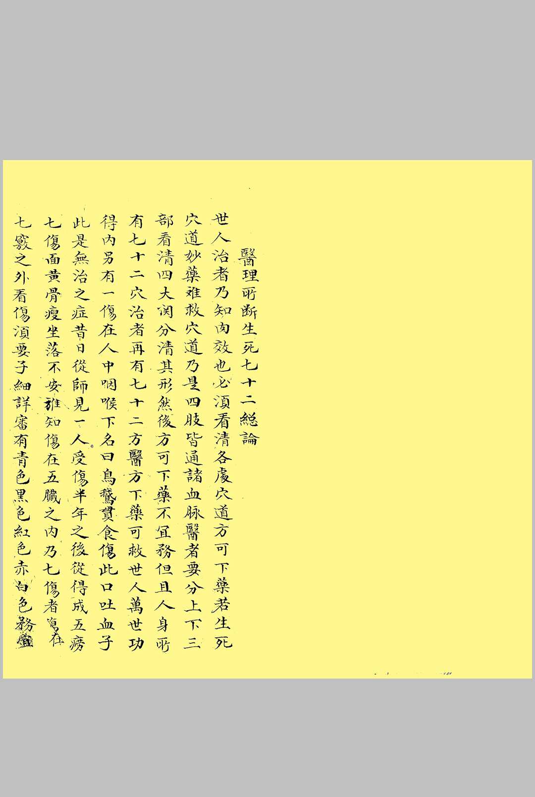 医理所断生死七十二总论中华古籍网-专注古书收集中华古籍网