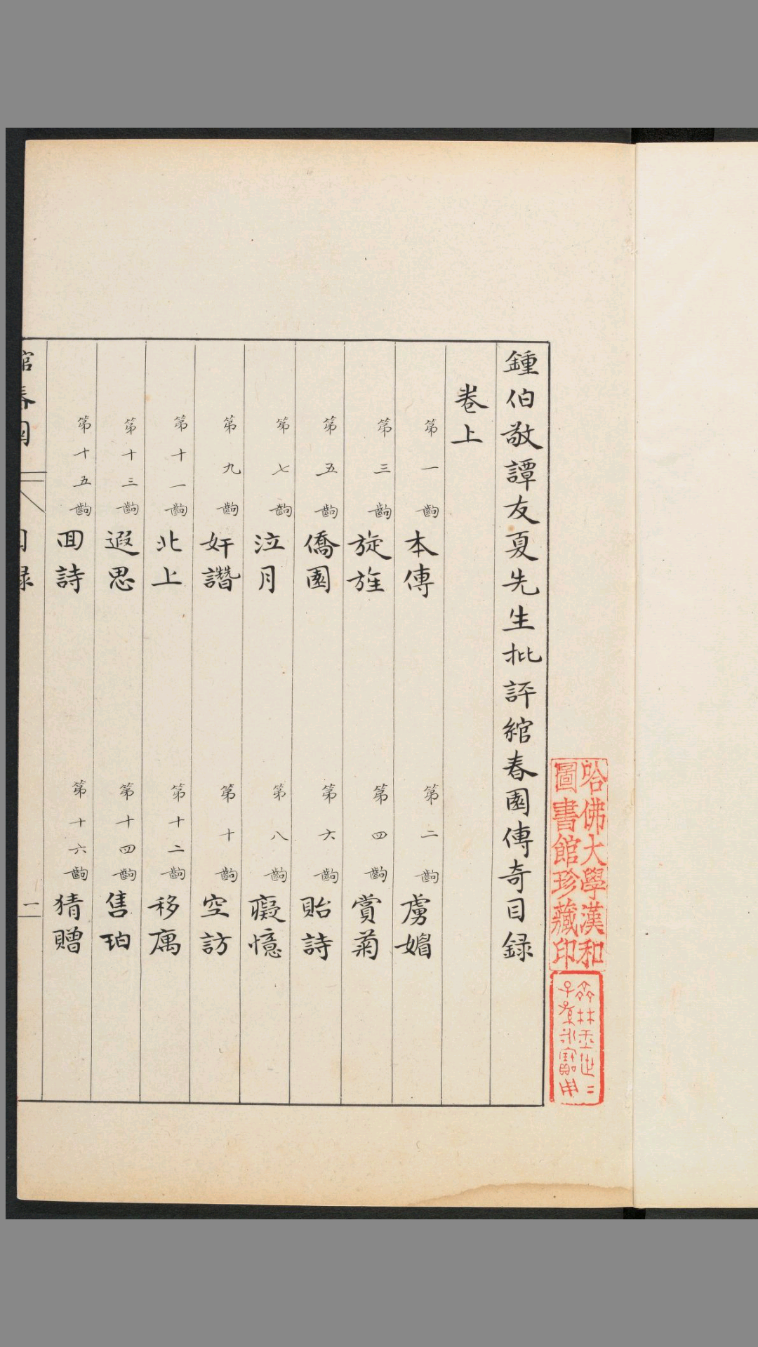 谭友夏钟伯敬先生批评绾春园传奇.二卷.沈嵊编.汪淇次.民国精钞本-中华古籍网-专注古书收集中华古籍网-专注古书收集