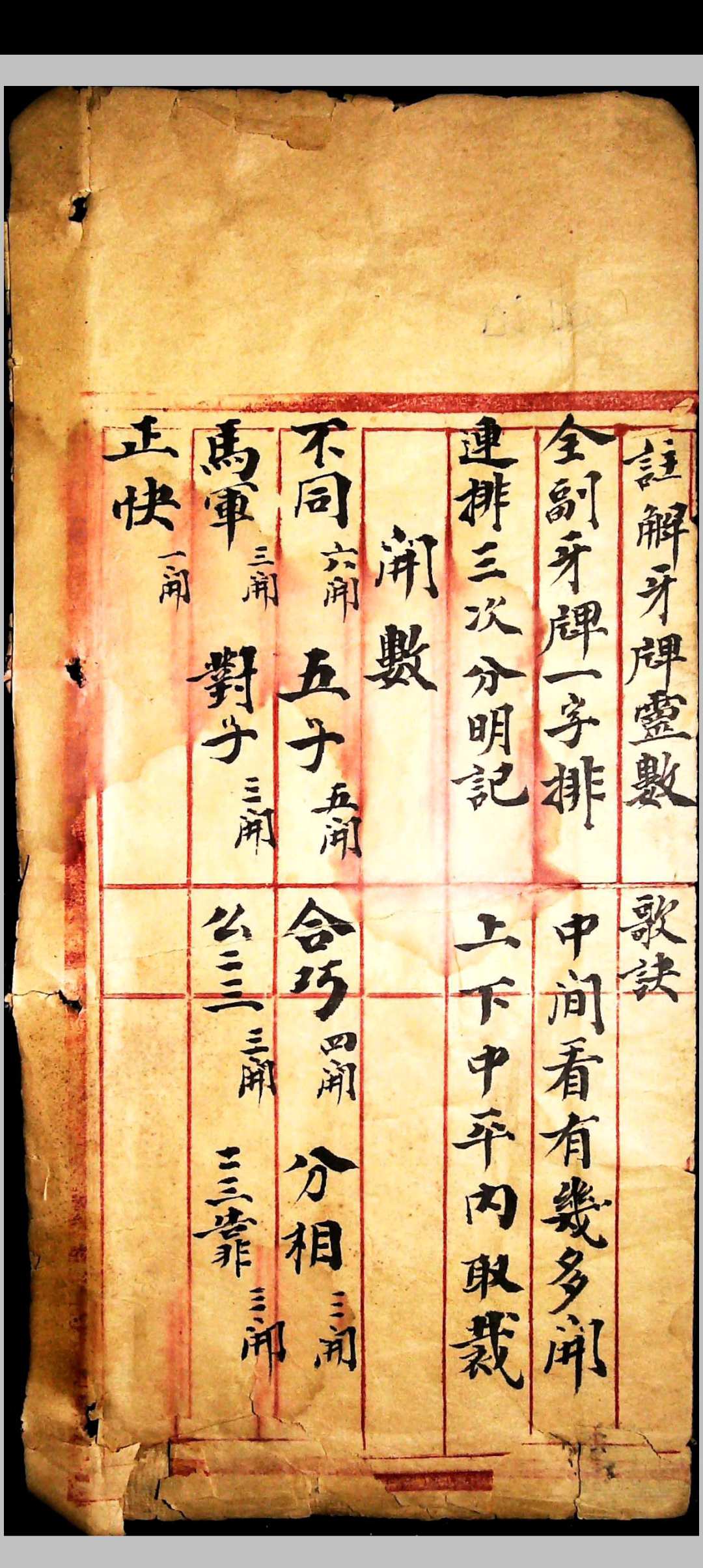 图片[2]-中华古籍网-专注古书收集《牙牌神数》民间抄本-中华古籍网-专注古书收集中华古籍网-专注古书收集