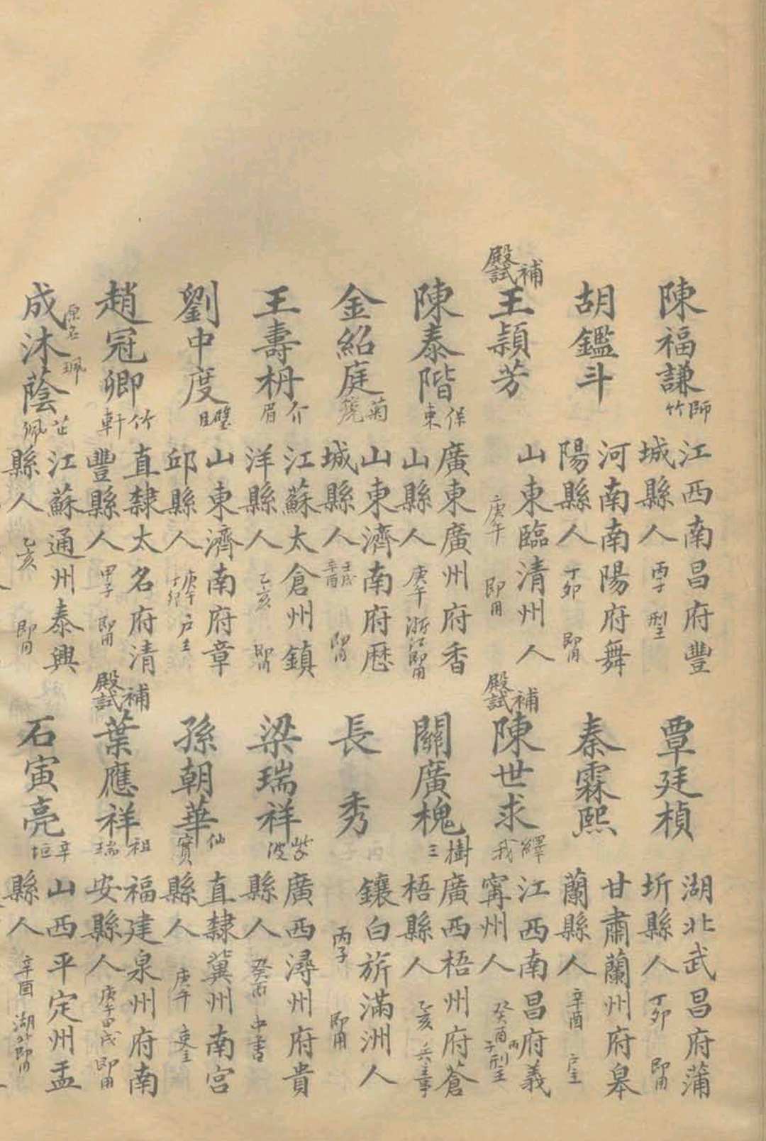 图片[4]中华古籍网-专注古书收集进士题名录  同治甲戍-光绪甲辰 不分卷中华古籍网-专注古书收集中华古籍网