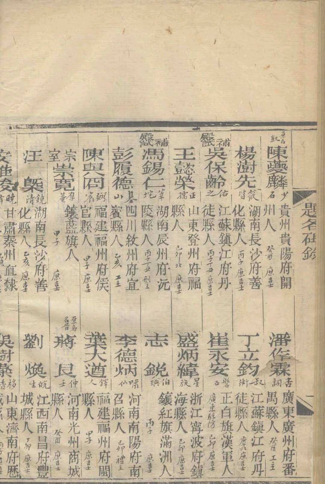 图片[8]中华古籍网-专注古书收集进士题名录  同治甲戍-光绪甲辰 不分卷中华古籍网-专注古书收集中华古籍网