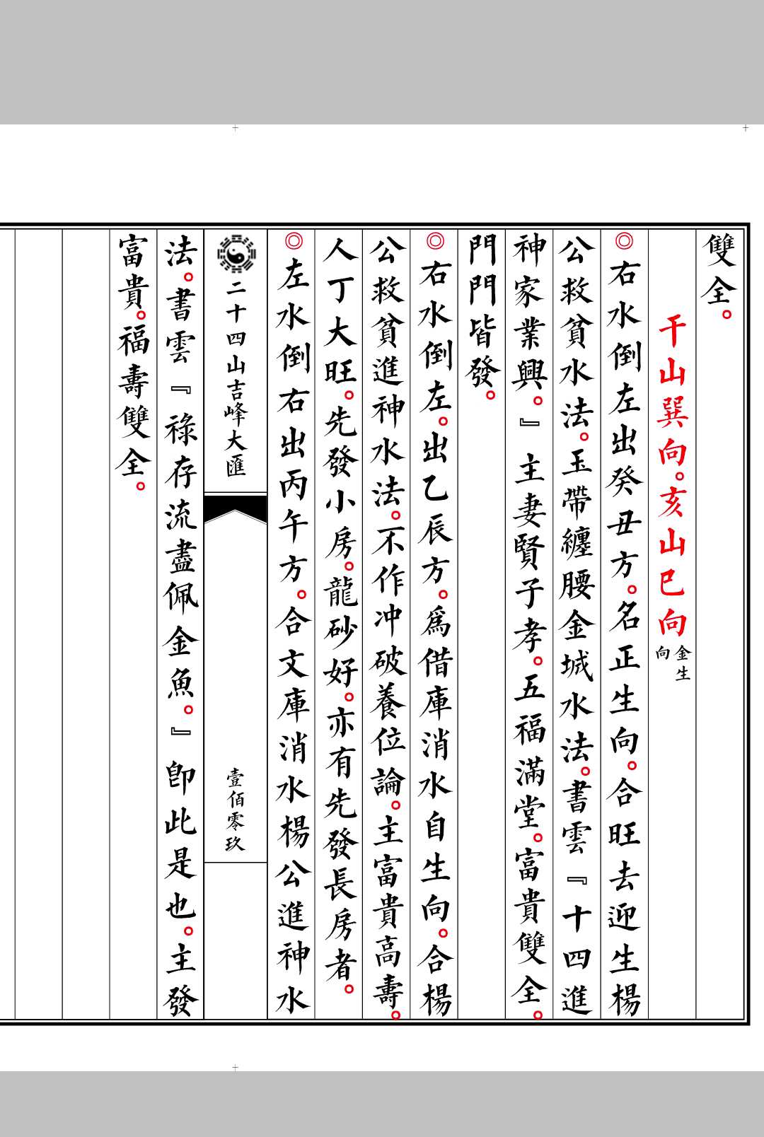 图片[15]中华古籍网-专注古书收集二十四山吉峰大汇中华古籍网-专注古书收集中华古籍网