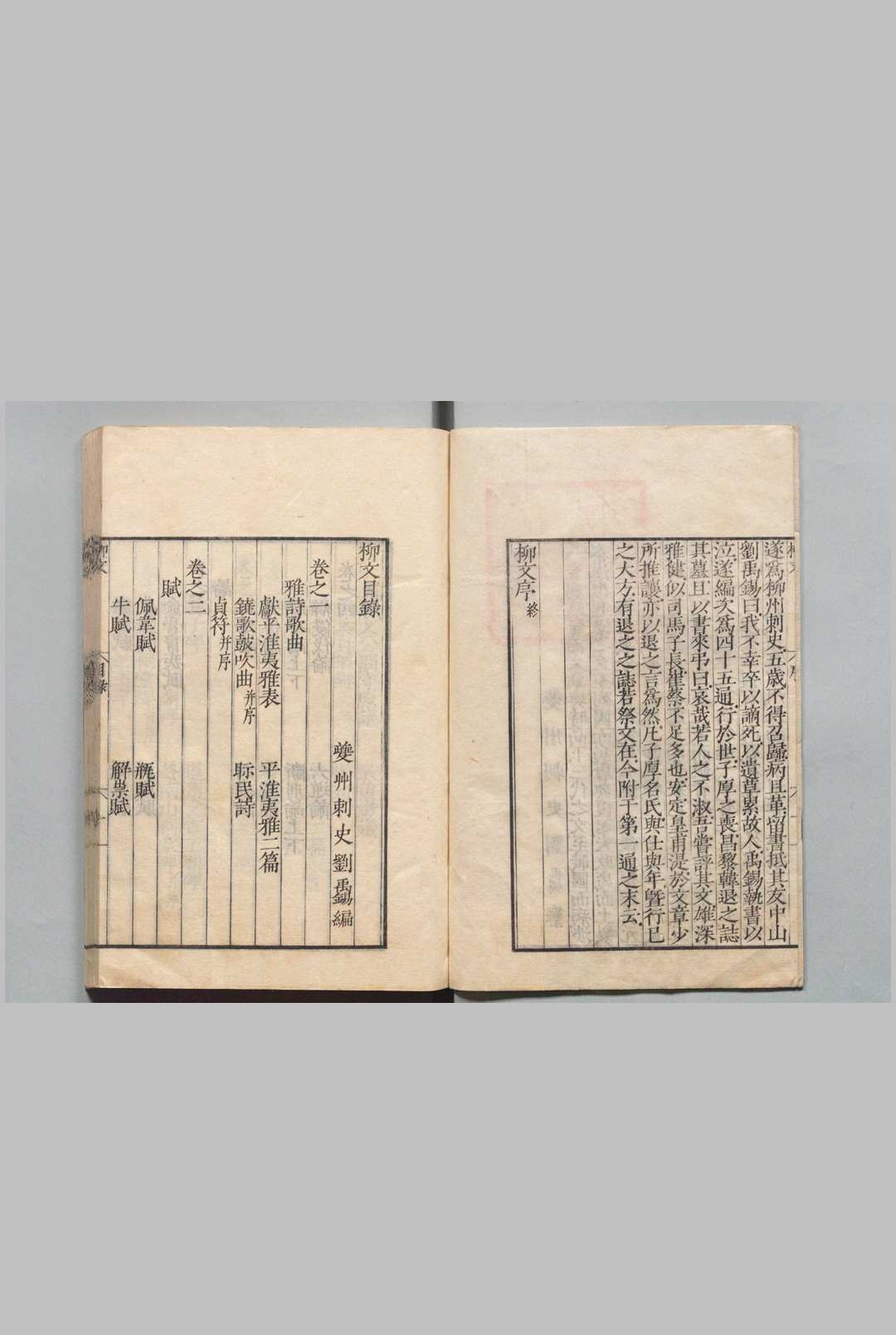 图片[2]中华古籍网-专注古书收集柳文 43卷 别集２卷 外集２卷 附１卷 柳宗元（唐）刘禹锡（唐）游居敬（明）刊本 ,天保10年中华古籍网-专注古书收集中华古籍网