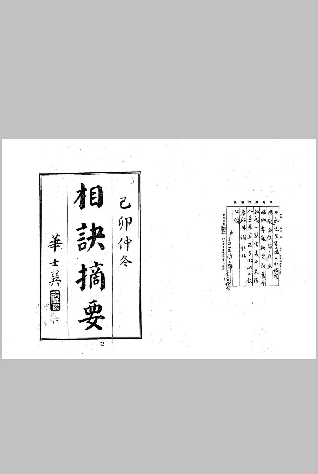 华士巽_相诀摘要中华古籍网-专注古书收集中华古籍网