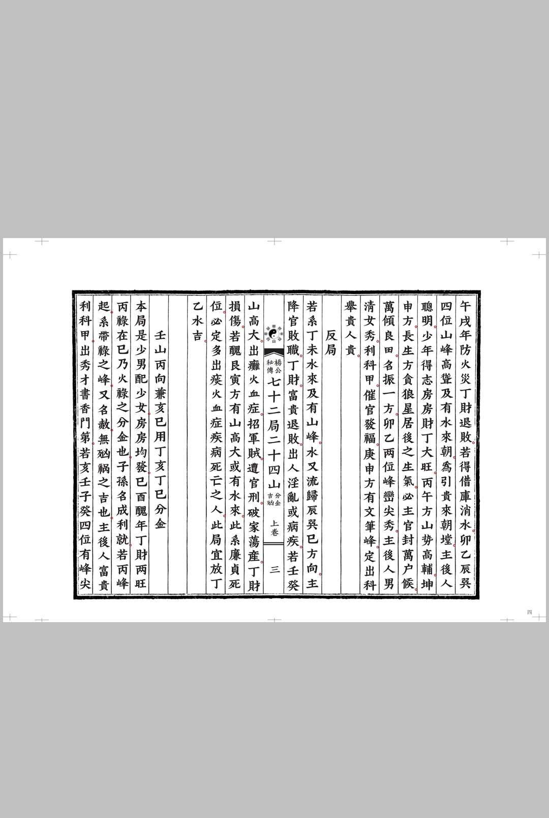 图片[3]中华古籍网-专注古书收集《杨公秘传七十二局二十四山分金吉凶》中华古籍网-专注古书收集中华古籍网