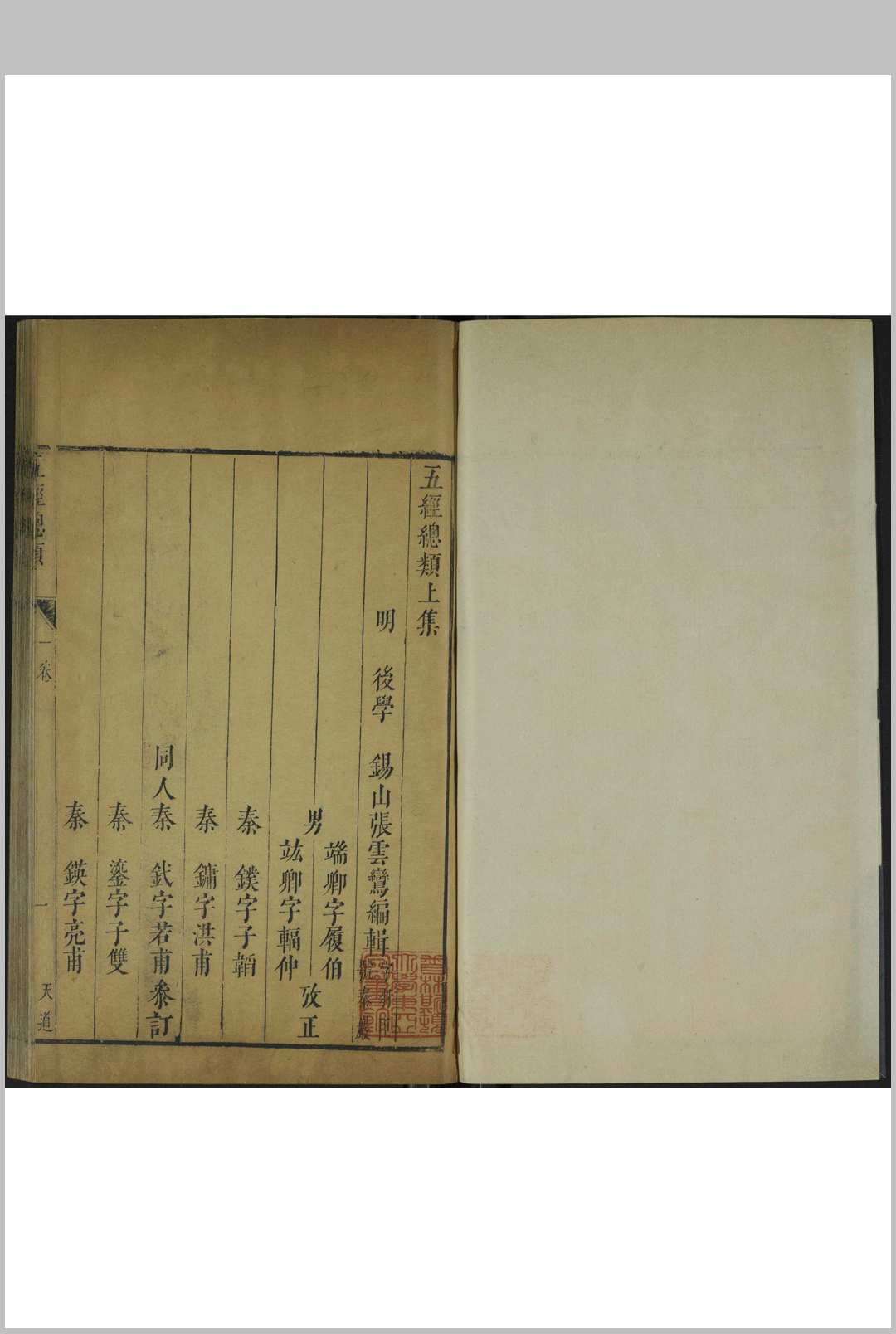图片[5]中华古籍网-专注古书收集五经总类 四十卷, 卷首 张云鸾编辑中华古籍网-专注古书收集中华古籍网