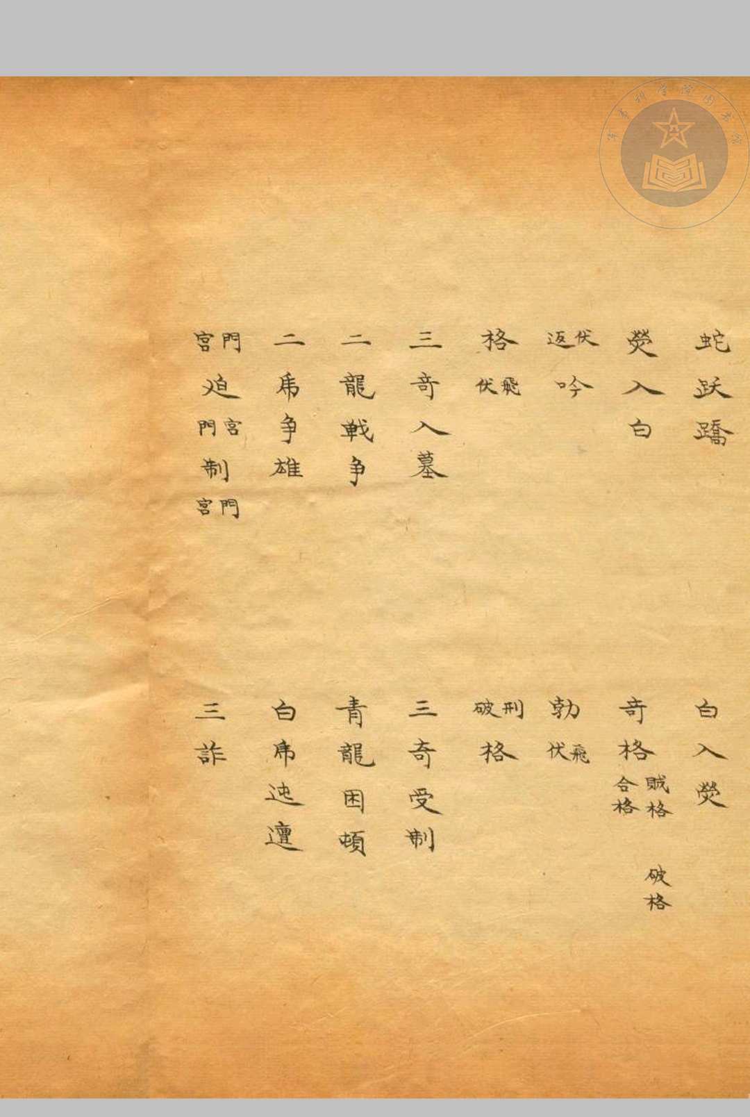 图片[4]-中华古籍网-专注古书收集奇门仙机兵家心法-清抄本-中华古籍网-专注古书收集中华古籍网-专注古书收集